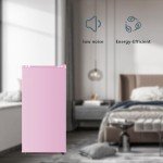 Seaoola Compact Mini Fridge with Freezer (Pink)