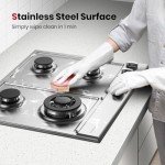 Gasland 24" Stainless Steel 4-Burner Gas Cooktop