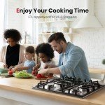 Gasland 24" Stainless Steel 4-Burner Gas Cooktop