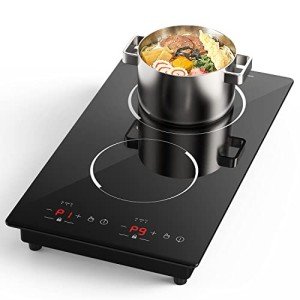 GIHETKUT 2-Burner Electric Induction Cooktop 2300W