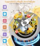 Portable Personal Blender with Grinder & Cups