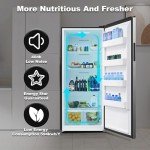 21 cu. ft Upright Freezer with Stainless Steel Finish