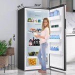 21 cu. ft Upright Freezer with Stainless Steel Finish