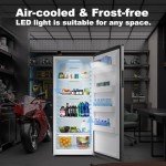 21 cu. ft Upright Freezer with Stainless Steel Finish