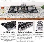 Hothit 5-Burner 34" Stainless Steel Gas Cooktop