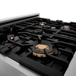 ZLINE 30" Porcelain Gas Rangetop in Stainless Steel
