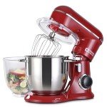 Red 4.5QT+5QT 10-Speed Stand Mixer