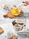 2-in-1 Electric Hand and Stand Mixer, 3 Quart