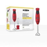 Bella Hand Blender with Whisk Attachment - Red