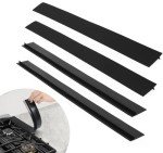 Silicone Stove Gap Covers 4 Pack - Black