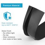 Silicone Stove Gap Covers 4 Pack - Black