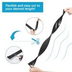 Silicone Stove Gap Covers 4 Pack - Black
