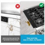 Silicone Stove Gap Covers 4 Pack - Black