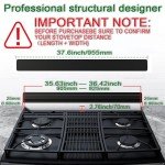 36" Waterproof Stove Gap Filler Kit - Black