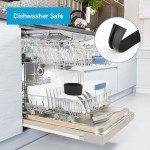 Silicone Stove Gap Covers 4 Pack - Black
