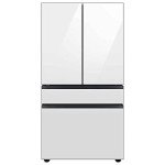 Samsung Bespoke 4-Door White Glass Refrigerator Panel