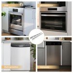 MOFINO Stainless Steel Stove Gap Covers - 2 Pack
