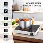 VBGK 1800W Portable Electric Cooktop with Timer