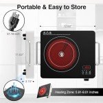 VBGK 1800W Portable Electric Cooktop with Timer