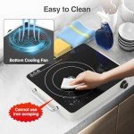 VBGK 1800W Portable Electric Cooktop with Timer