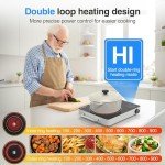 VBGK 1800W Portable Electric Cooktop with Timer