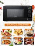 Commercial Chef 1.1 Cu Ft Microwave - 1000W, Black