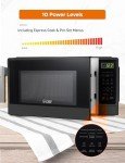 Commercial Chef 1.1 Cu Ft Microwave - 1000W, Black