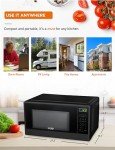 Commercial Chef 1.1 Cu Ft Microwave - 1000W, Black