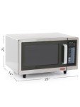 Commercial 1000W Microwave with Digital Touch Control
