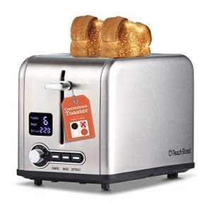 Compact 2-Slice Stainless Steel Digital Toaster