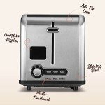 Compact 2-Slice Stainless Steel Digital Toaster