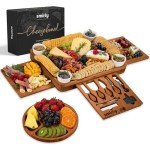 Bamboo Charcuterie Board Set with Bowls