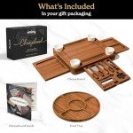 Bamboo Charcuterie Board Set with Bowls