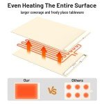 Adjustable Temperature Portable Electric Warming Tray