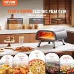 VEVOR 12" Electric Pizza Oven for Home & Camping