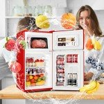 BANGSON 3.2 CU.FT Mini Fridge with Freezer