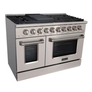 Akicon 48" Gas Range with Double Oven & Griddle