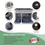 Akicon 48" Gas Range with Double Oven & Griddle