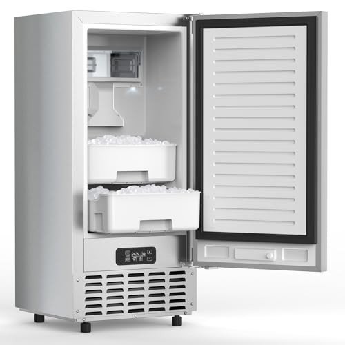 Electactic Nugget Ice Maker, 66Lbs/Day, Stainless Steel