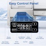 Electactic Nugget Ice Maker, 66Lbs/Day, Stainless Steel