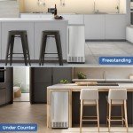 Electactic Nugget Ice Maker, 66Lbs/Day, Stainless Steel
