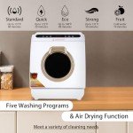 BYGOVICE 900W Portable 360° Countertop Dishwasher