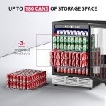 Icyglee 24-Inch Built-In Beverage Refrigerator