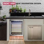 Icyglee 24-Inch Built-In Beverage Refrigerator