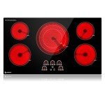 AMZCHEF 36-Inch 5-Burner Electric Cooktop