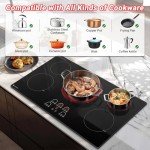 AMZCHEF 36-Inch 5-Burner Electric Cooktop