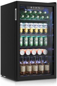 Feelfunn 126 Can Beverage Refrigerator – Black
