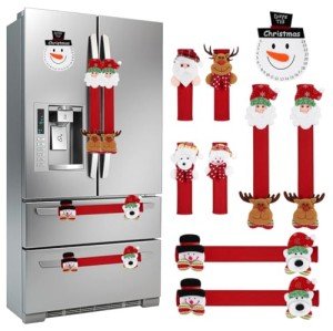 Christmas Refrigerator Handle Covers - 9 Piece Set