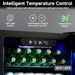 Feelfunn 126 Can Beverage Refrigerator – Black