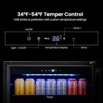 Yeego 24-Inch Beverage Refrigerator with Lock